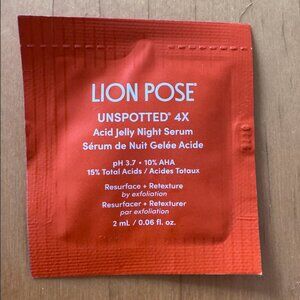 Lion Pose Unspotted 4X Acid Jelly Night Serum pH 3.7 & 10% AHA (2ml)